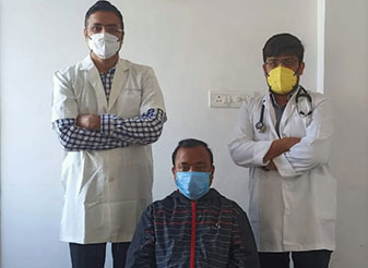कोरोना संक्रमण से ग्रसित गंभीर रोगियों का गीतांजली हॉस्पिटल में हो रहा है सफल इलाज