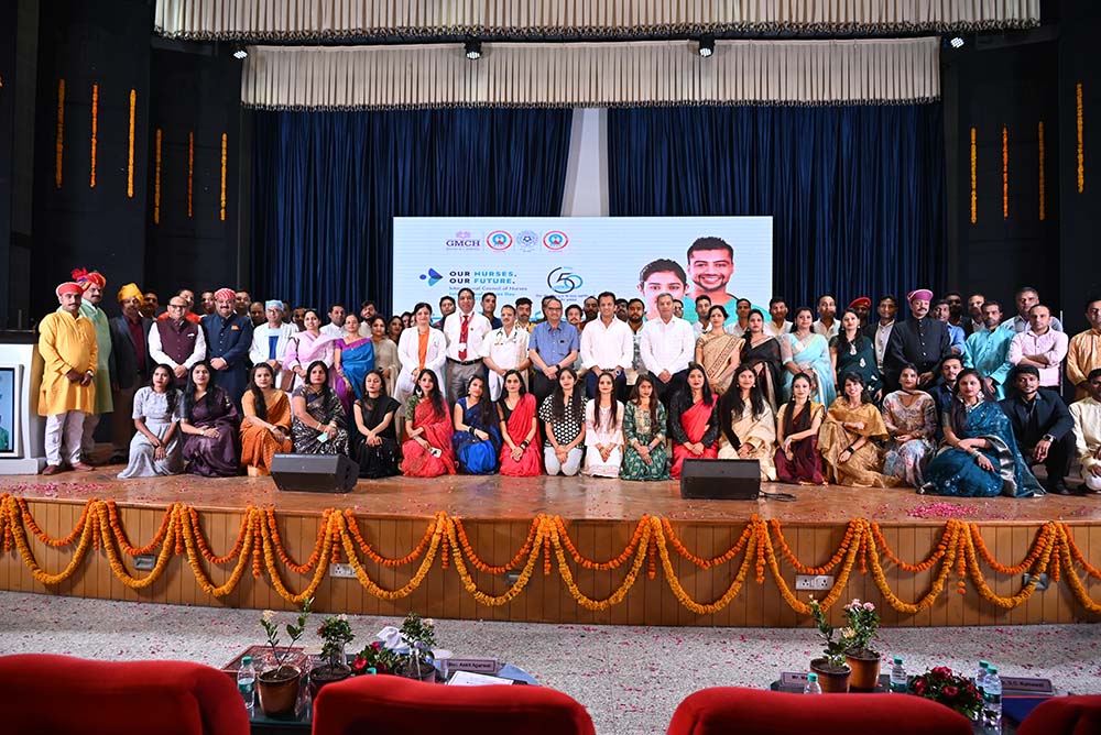 गीतांजली मेडिकल कॉलेज एवं हॉस्पिटल उदयपुर में नर्सिंग डे की पूर्व संध्या  पर हुआ भव्य आयोजन